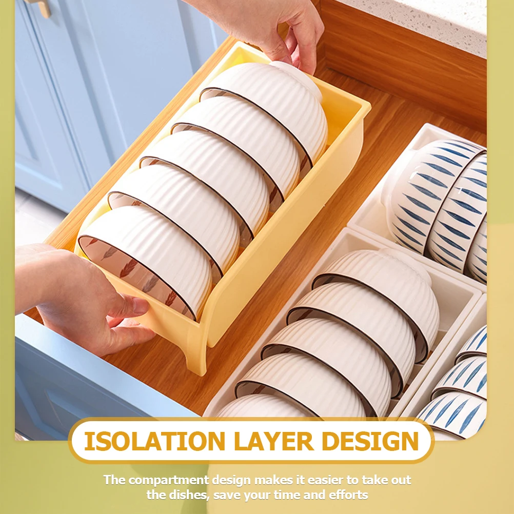 

2 Pcs Bowl Rack Dish ganizer Plastic Drying Rack Kitchen Sink Small Dishes White Yellow Storage Holder Drainage Effect