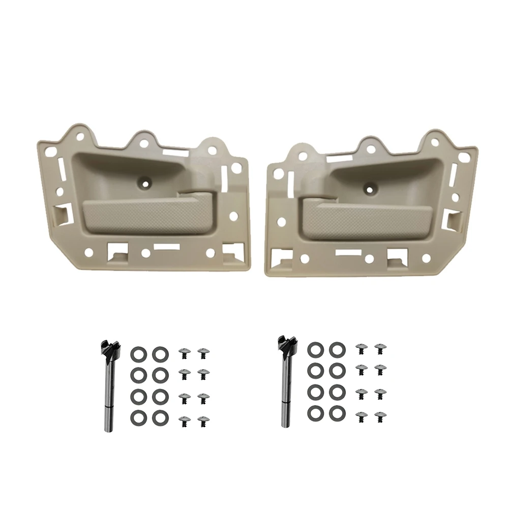

Набор внутренних дверных ручек, 1 пара, бежевый для Jeep Grand Cherokee 2005-2010 82134, 1JV471J3AA 82139,1JV461J3AA, ручка передней двери