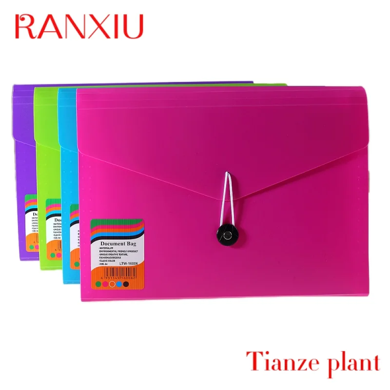 Pasta Eco-friendly Card PP File, Top Loader Paper, Pinch Binder, Documento de bolso, Para coletar documentos, My Clear Bag