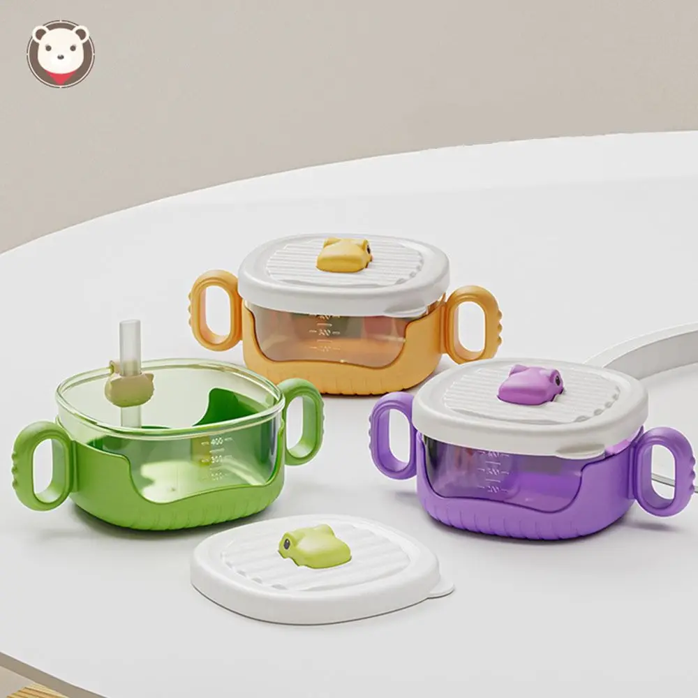 Food Grade PP Materials Kids Feeding Bowl Spill-Proof with Double Handle Complementary Food Bowl Large capacity