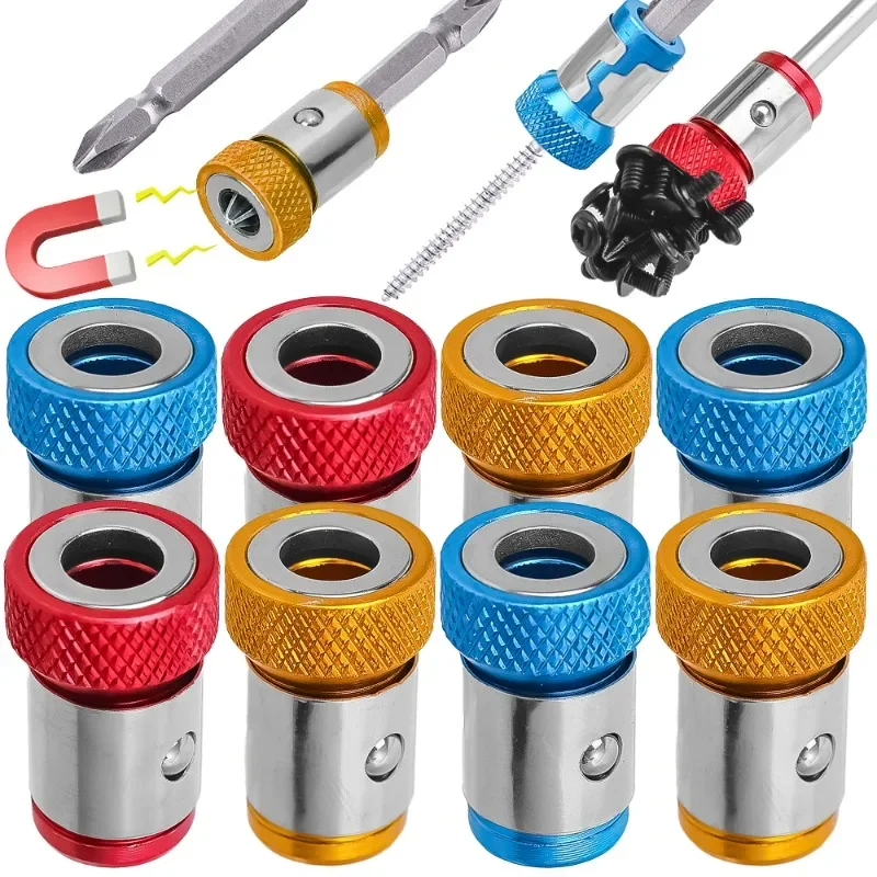 12/1PC Universal Magnetic Ring Cross Screwdriver Bit Holder Strong Magnetizer Power Tool Anti-corrosion Electric Drill Accessory