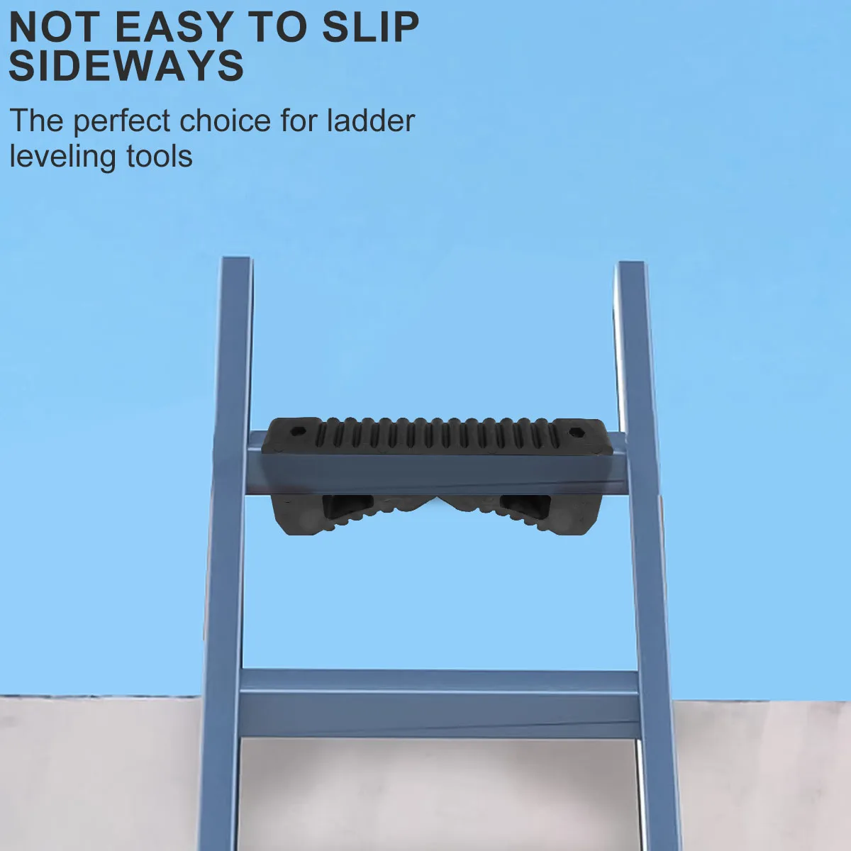 Rubber Steep Ladder Accessory Anti-Slip Ladder Stabilizer with 2 Screws Sturdy Ladder Rail Scratch Protection Rubber Durable