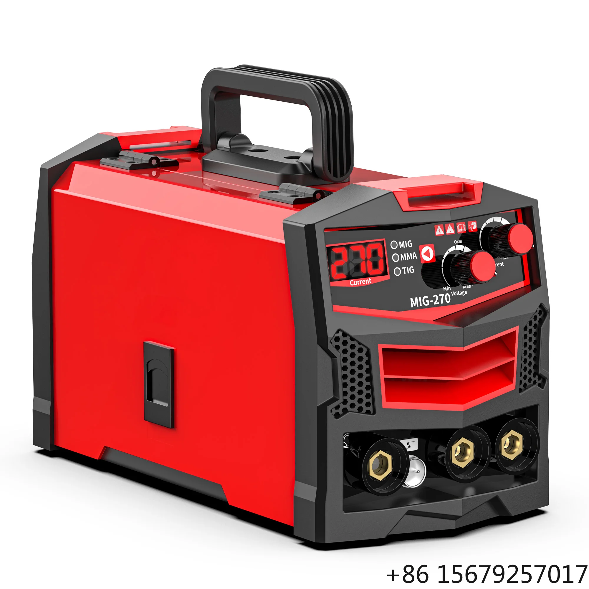 OBO Wholesale Factory Price New 3-in-1 Synergic MIG Welder Gasless MMA Lift TIG Machine 110V/220V Portable Inverter 4.6kVA