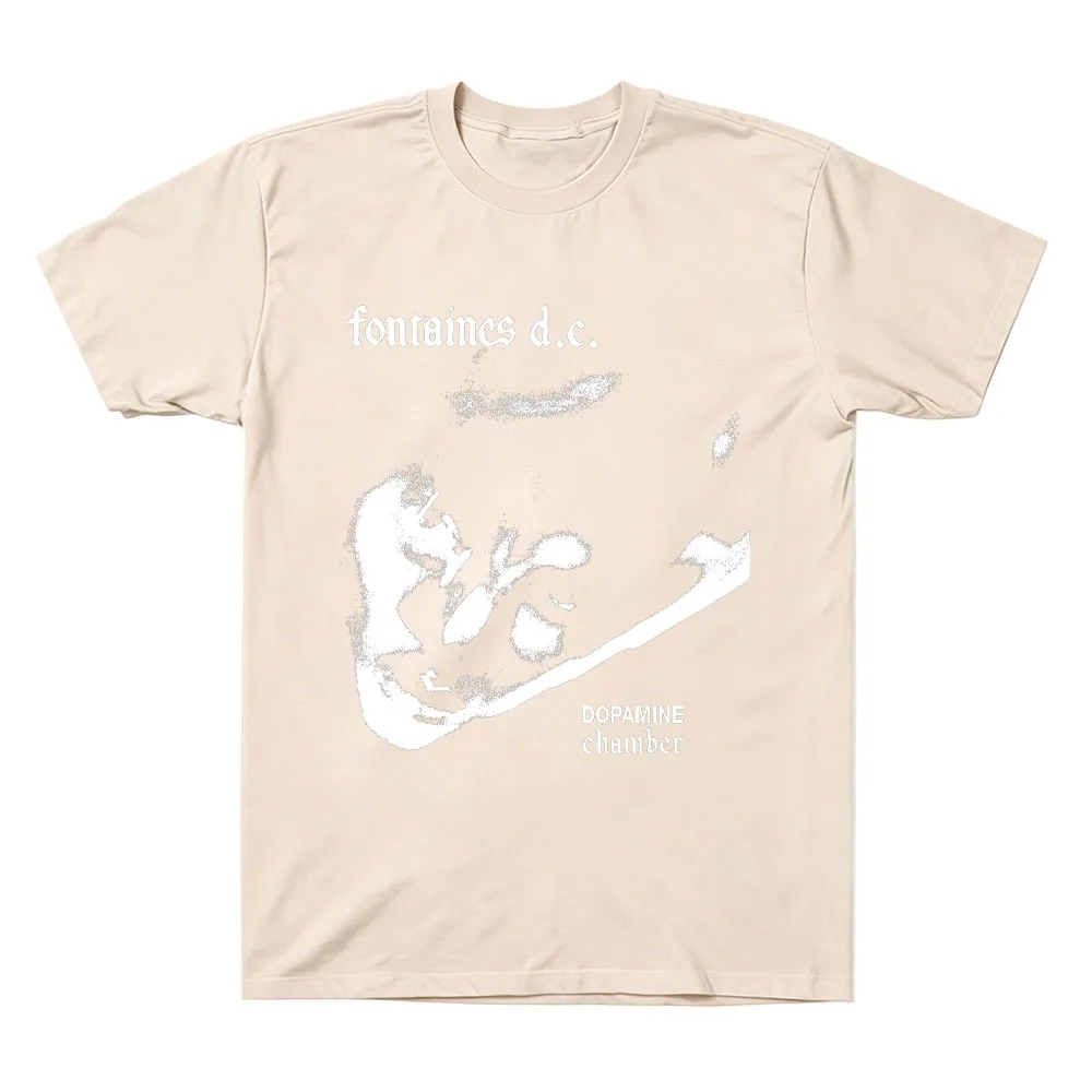 Dopamine Chamber One Colour Dc T-Shirts Fontaines D.C. Kurzarm-T-Shirt Herren Baumwoll-Tee Unisex High Street Komfort Locker Geschnittenes Oberteil – Detail 10