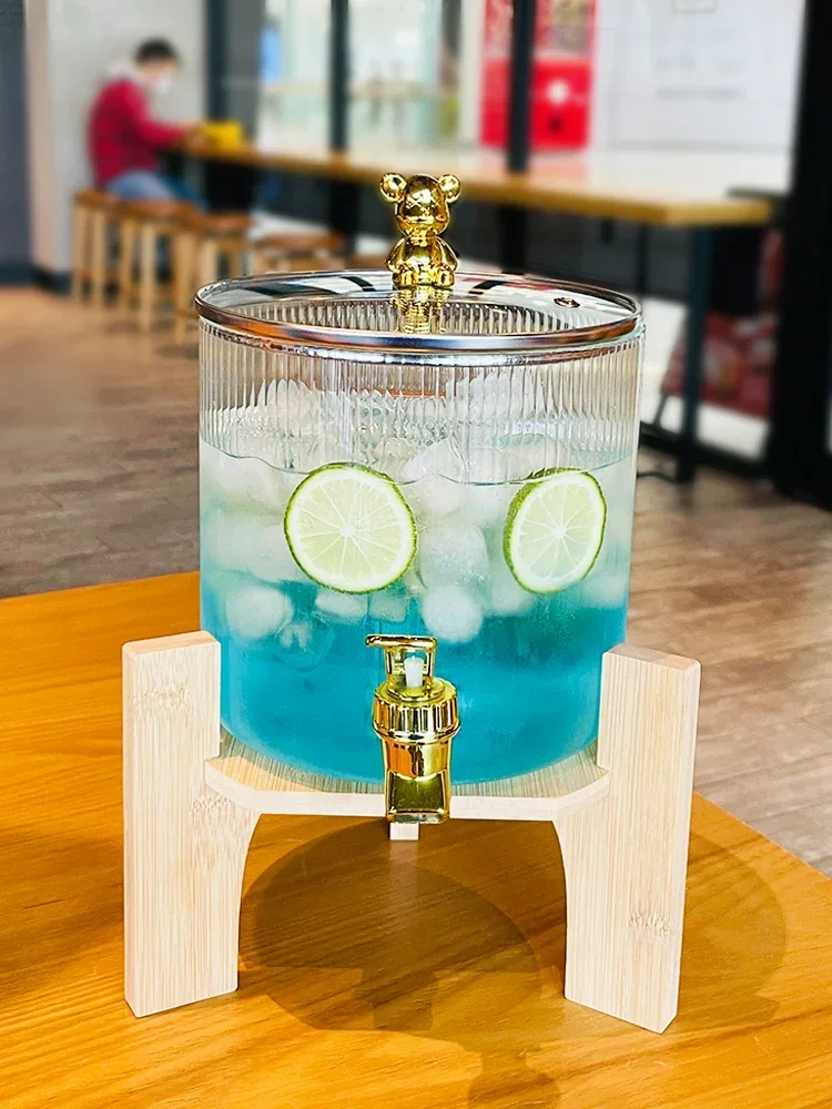 

Hot saGlass sparkling keg, high temperature resistant, self-service commercial beverage keg, cold water juice can, cola beer keg