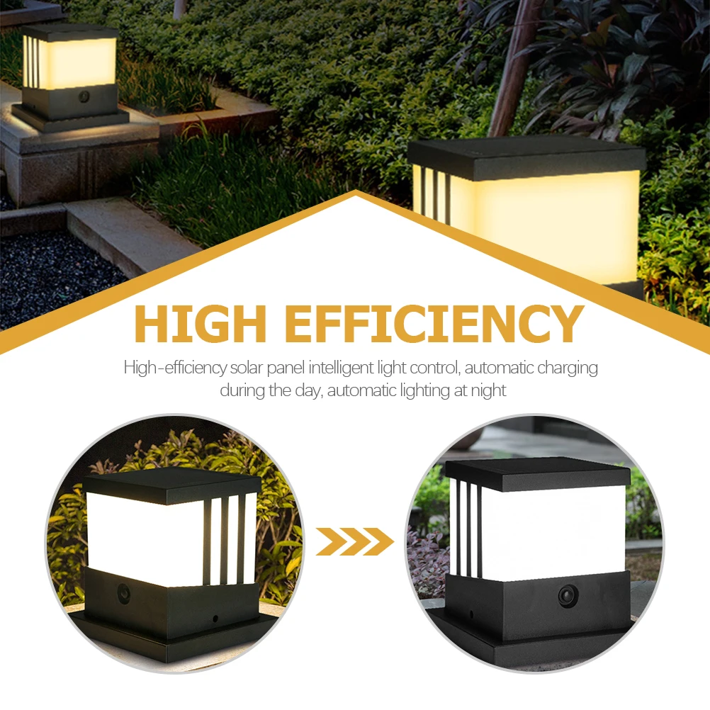 

【】Solar Post Waterproof Led Garden Outdoor Wall Lamp Deck Yard Solar Fence Garden Solar Outdoor Light Fence Light