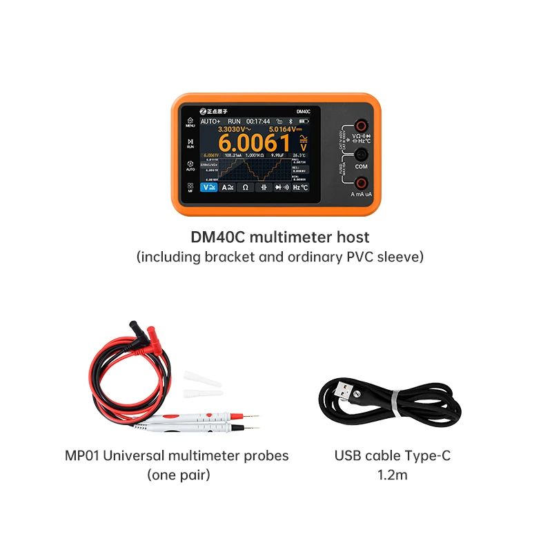 ALIENTEK DM40 Digitales Multimeter Oszilloskop Signalgenerator 3-in-1 50M Abtastrate Spannungs-Dioden-Handmessgerät für Kfz-Werkzeuge
