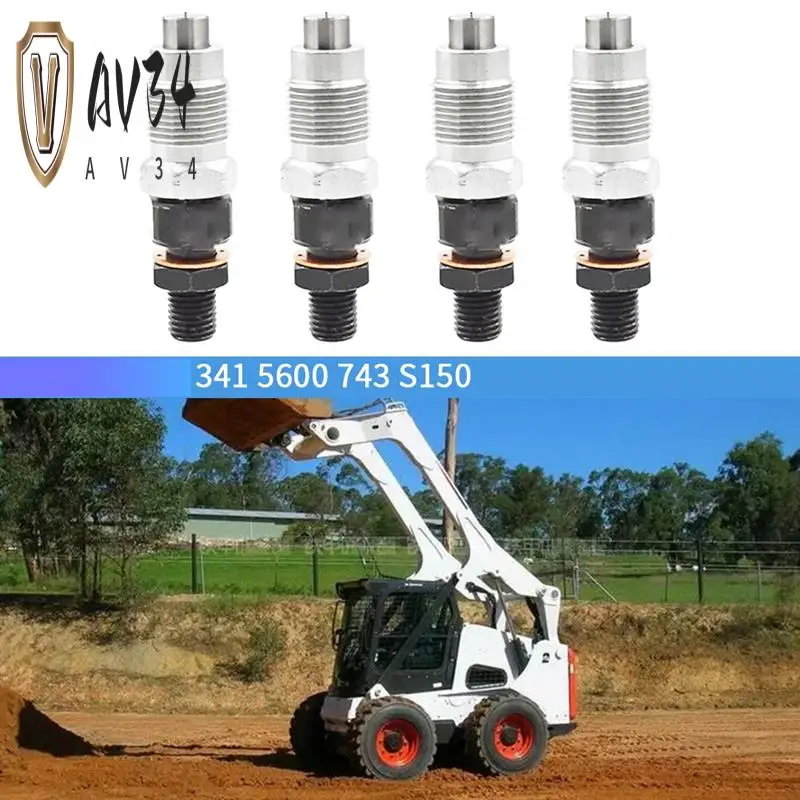 

AV34-4Pcs Fuel Injector Assembly 6722147 7023120 For Bobcat 341 5600 743 S150 Kubota L & M Series 16454-53900 Replacement