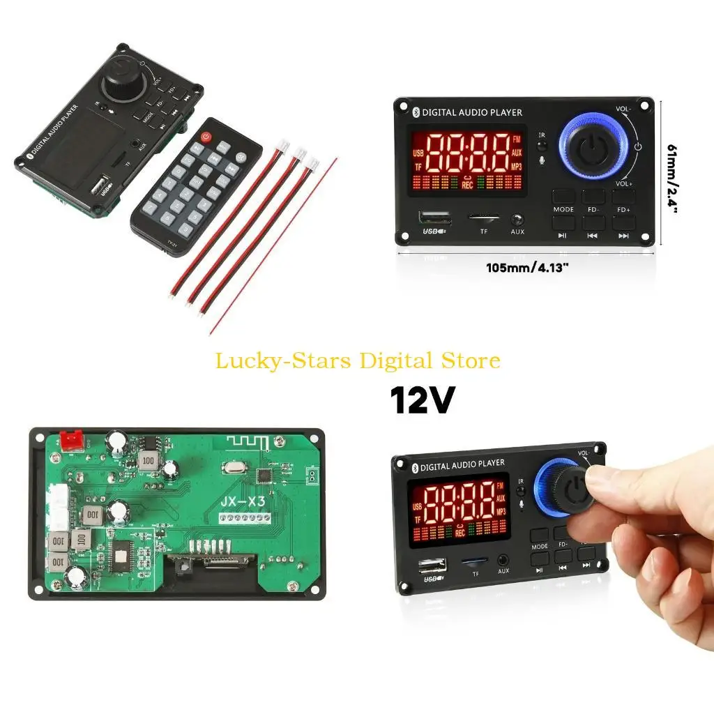 

T3EE Bluetooth-совместимый 5.0 CAR MP3-плеер модули поддержки USB Decoders Board