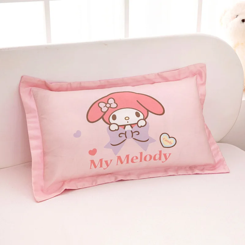سانريو ماي ميلودي كورومي سينامورول كيس وسادة قطني مطبوع عليه رسوم كرتونية غطاء وسادة للأطفال لتزيين غرفة نوم الأطفال #5