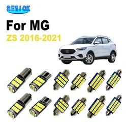 SEWICK 8Pcs LED Interior Dome Reading Map Trunk License Plate Car Bulbs Kit For MG ZS 2016 2017 2018 2019 2020 2021 Light Lamp