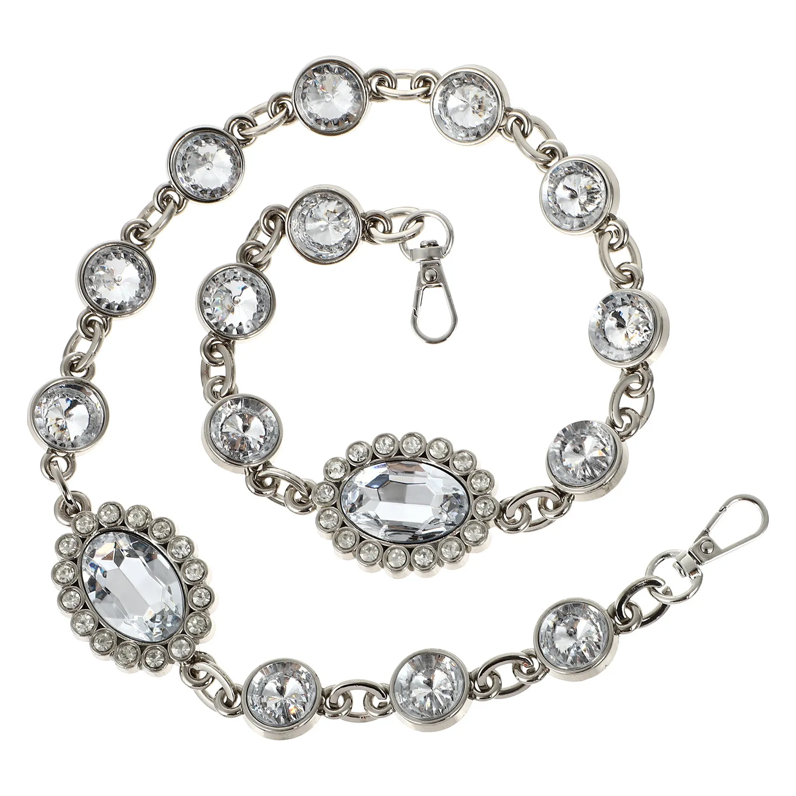 Artificial Rhinestone Bag Chain for Women Luxury DIY Bag Replacement Chain Shoulder Strap Purse Accessory Clutches Handle view 2