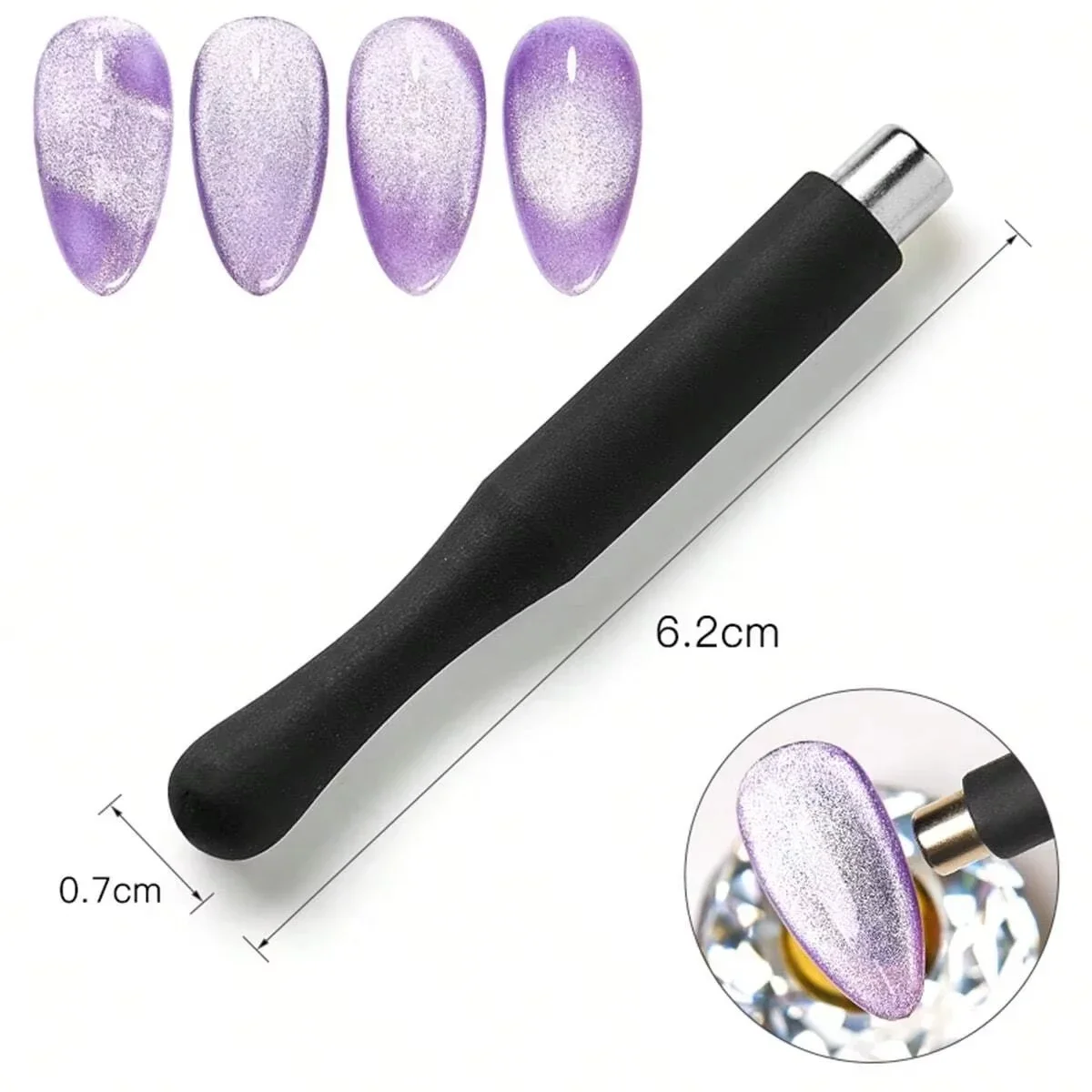 Nail Magnetic Tool Super Magnetic Wand Cat's Eye Effect 3D Nail Art DIY Vest