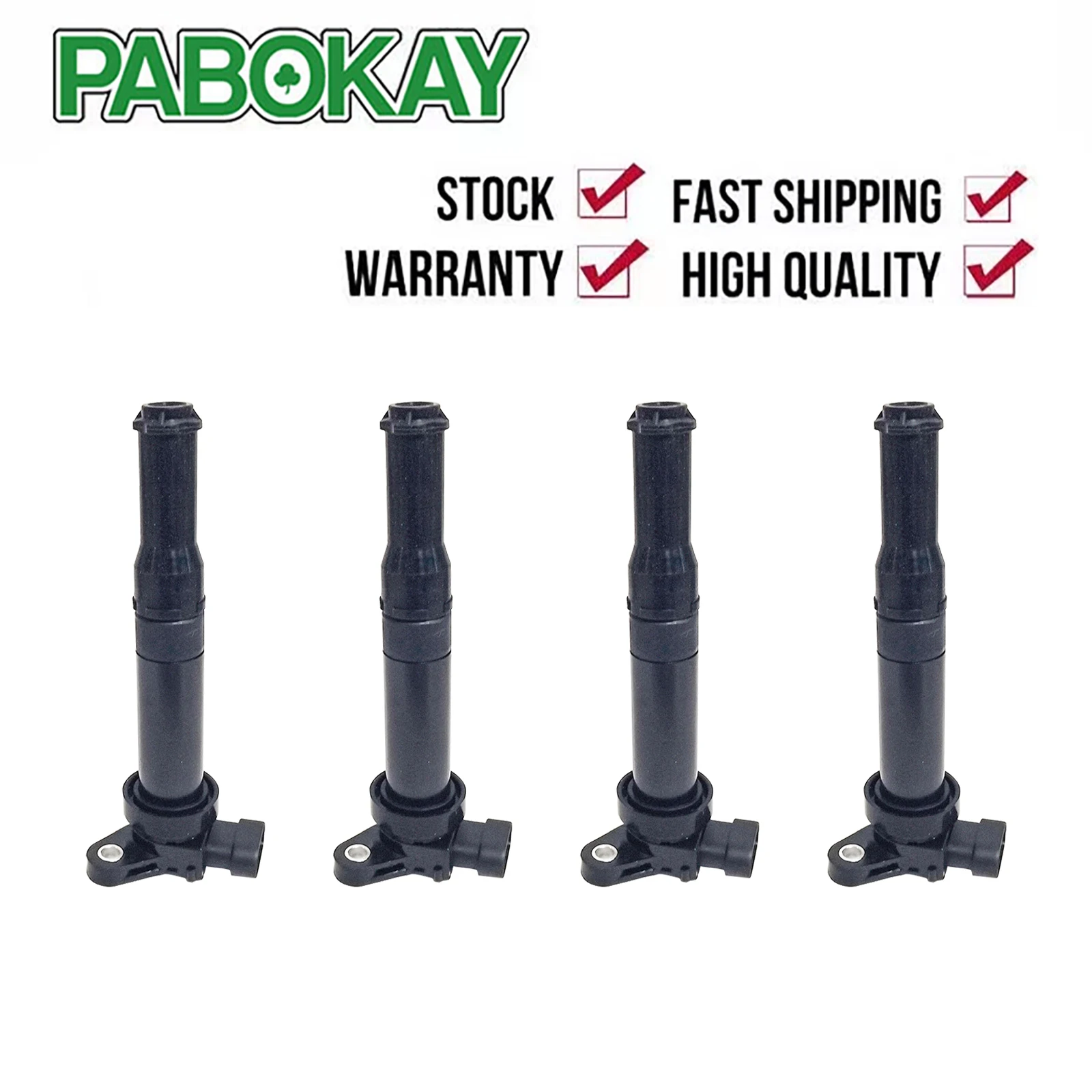 4 Pieces x Ignition Coil for Kia Carens Mentor T8 Spectra FB 1.8L Carnival UP 2.5L 27301-23400 2730123400 0119-6-21278 BAE 400D