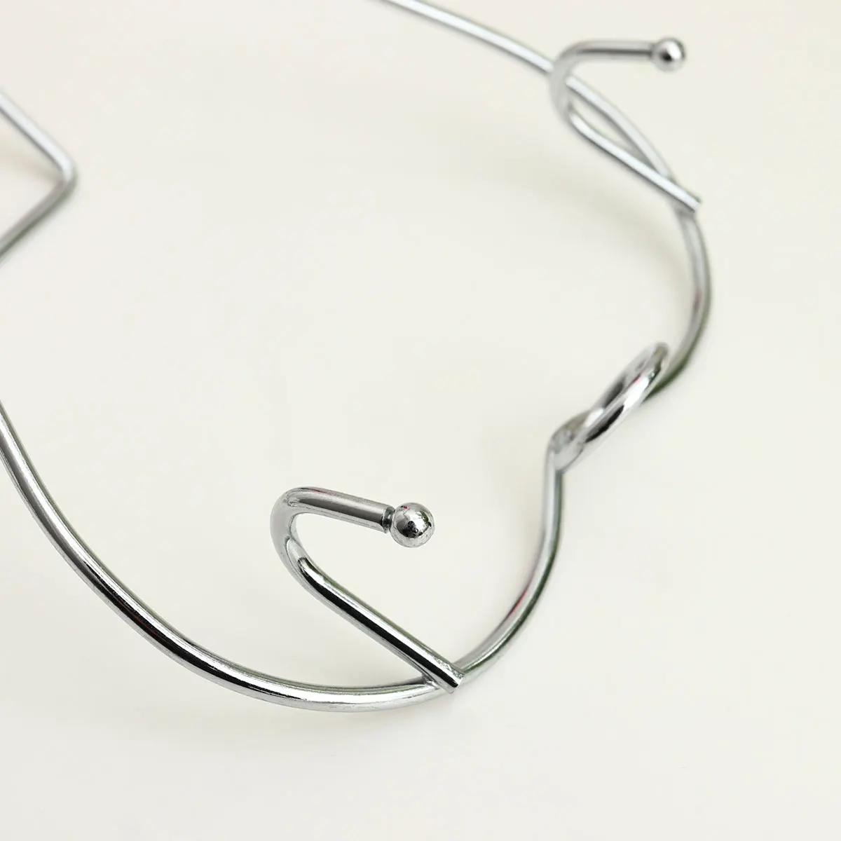

2 Pcs Stainless Steel Cup Holder Heart-shaped Mug Shelf Coffee Metal Simple and Useful Rack Hanging Drainer Silver