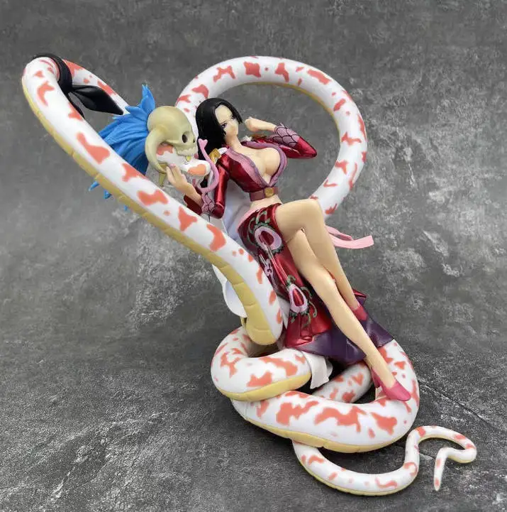 Figura de One Piece POP Snake Man Empress Snake Ji Han Cook, Modelo de Adorno de Anime Hecho a Mano, Edición Limitada al por Mayor