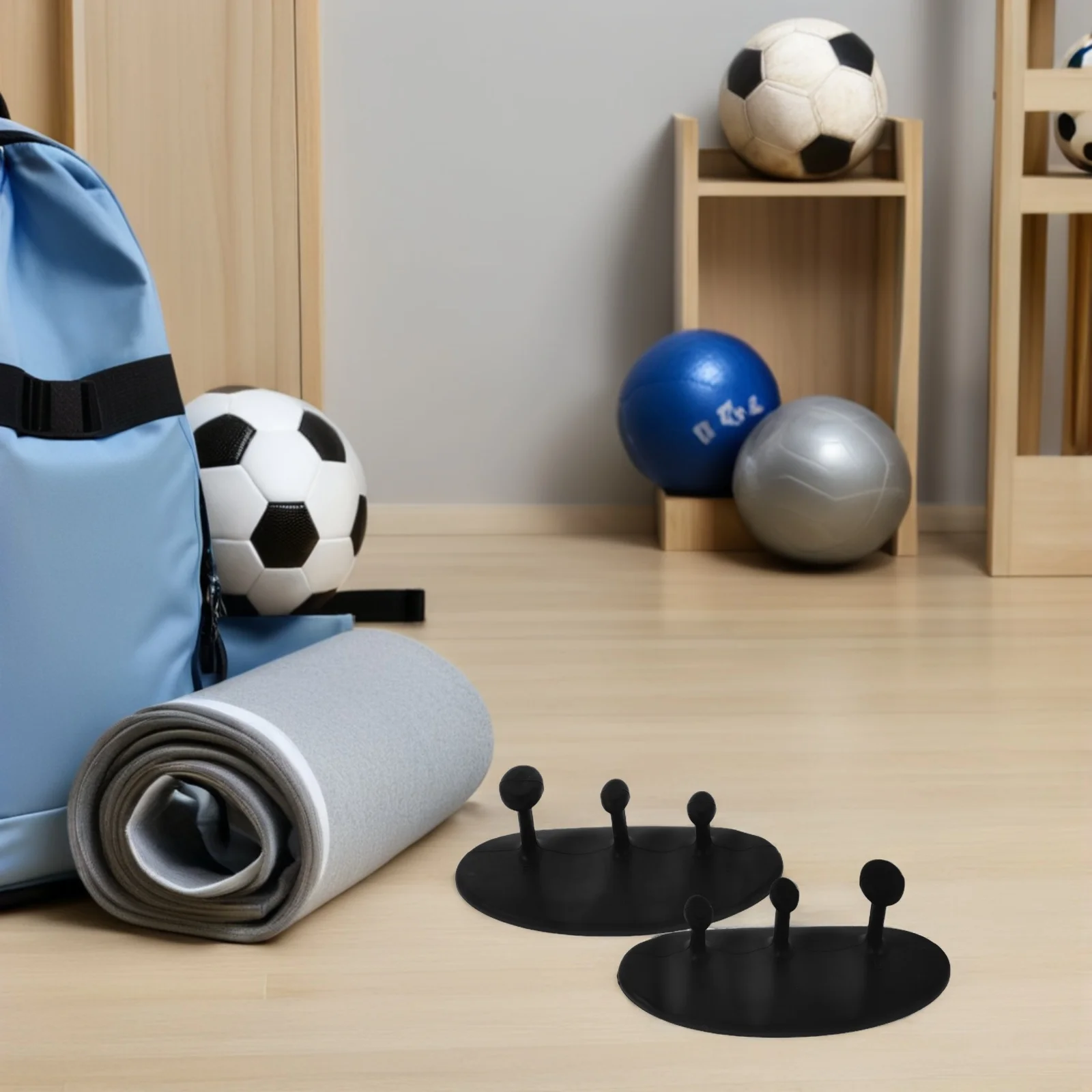 

1Pair Weightlifting Grip Pads Silicone Anti-Slip Hand Protector Gloves Three Finger Design for Gym Training Pull-Ups Workout