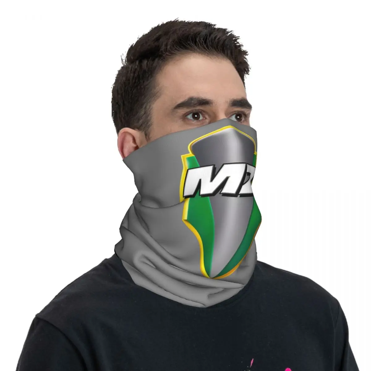 Logo Bandana Neck Cover Printed Motor Motocross MZ Moto Face Scarf Running Unisex Adult All Season