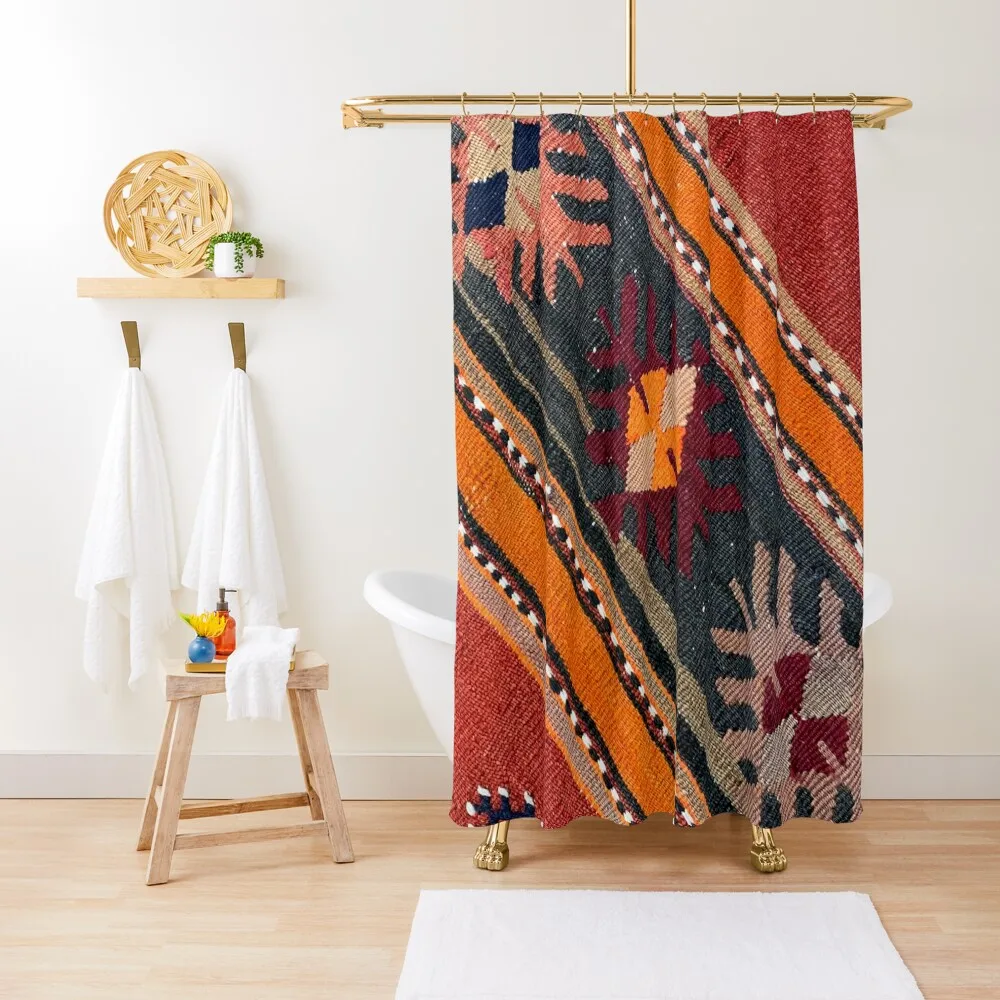 

Декоративная занавеска для душа Kilim, плетение Navaho, тканая текстильная занавеска для душа, водонепроницаемая занавеска для душа с защитой от плесени и защиты от плесени
