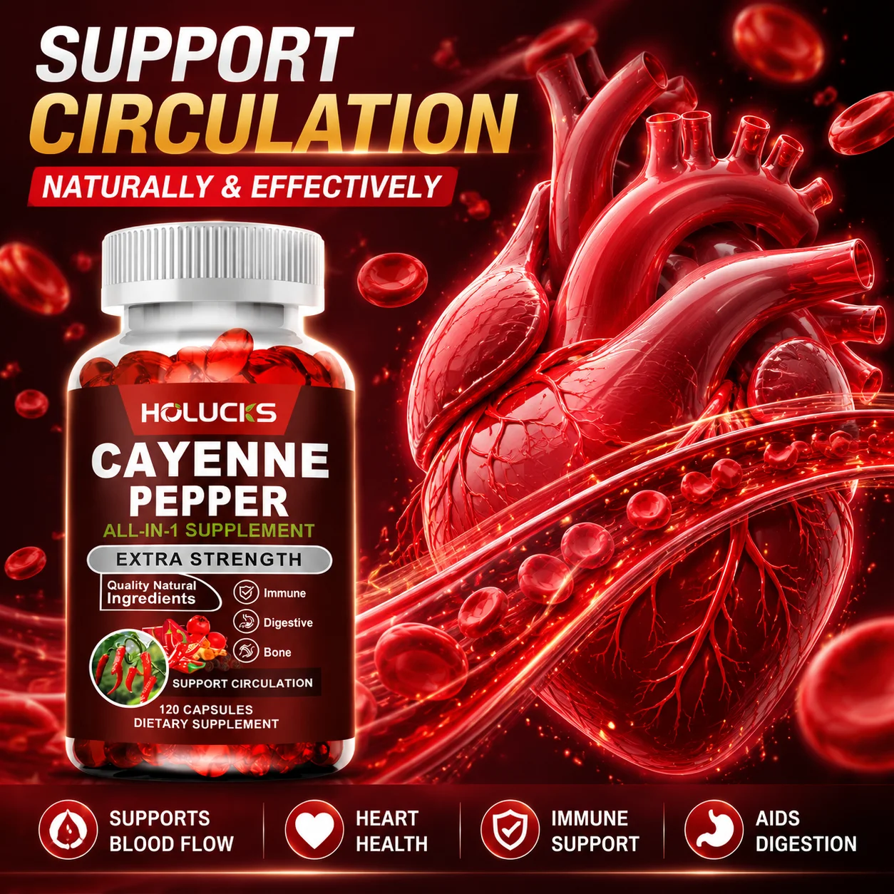 Cápsulas de Pimenta Cayenne, c - Ginkgo Biloba Extract avaliação e preço