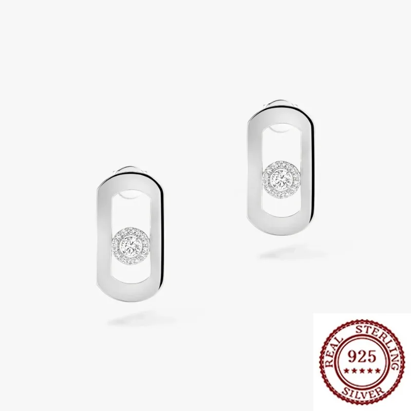 

S925 Pure Silver Light Luxury Fashionable High-quality Earrings Daily Accessories, Suitable for Women's Parties