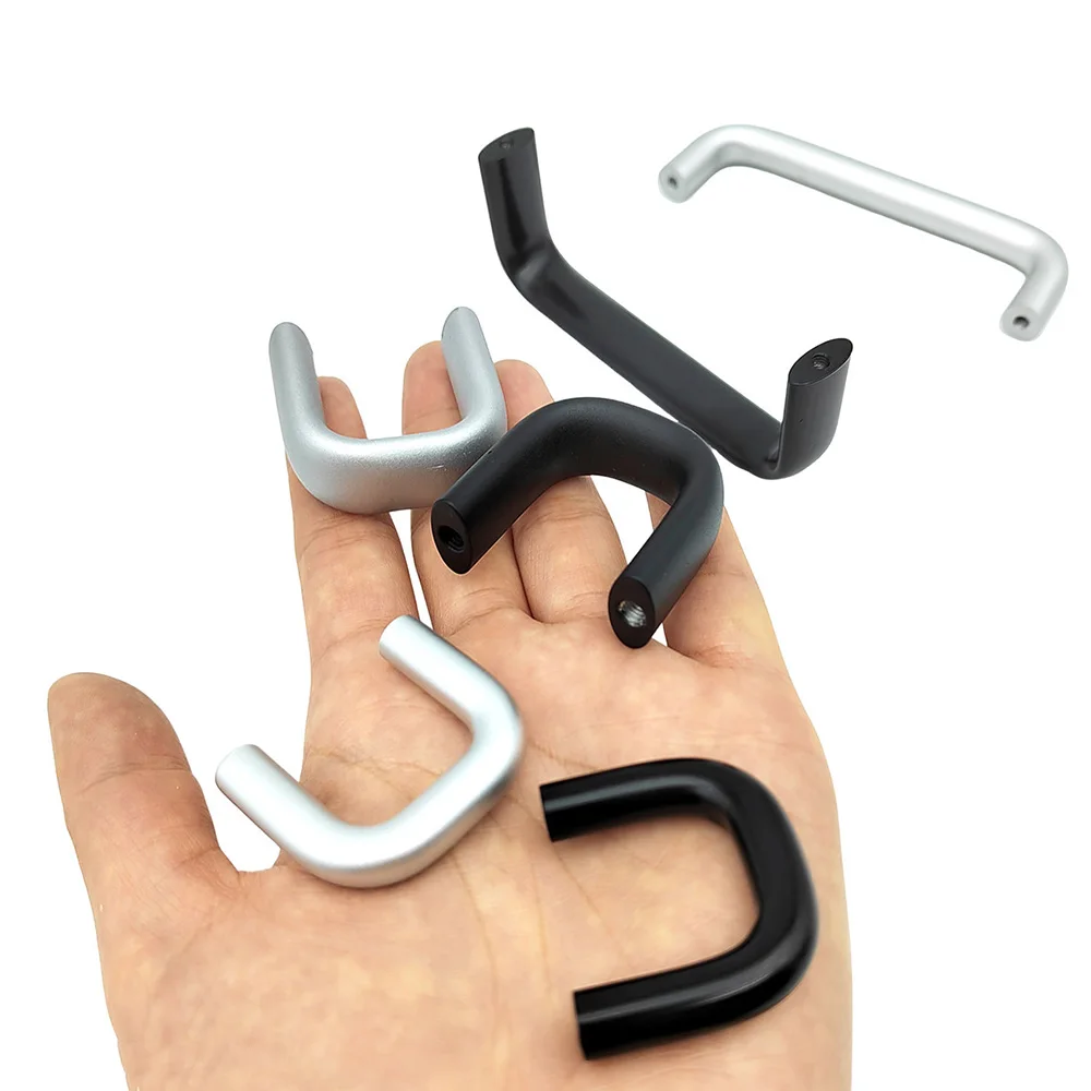1pc Aluminum Alloy Small U-Shaped Aluminum Mini Grab Handle Short Hole Equipment Cabinet Handle Hole Pitch 29.5mm-40mm