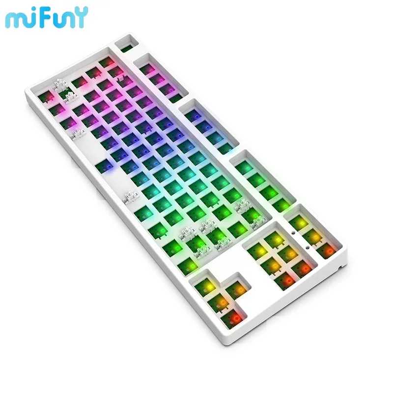 

MiFuny 87 Keys Wireless Mechanical Keyboard Kit Bluetooth Tri Mode Hot Swap RGB Backlight DIY Customized Gaming Keyboards Gift