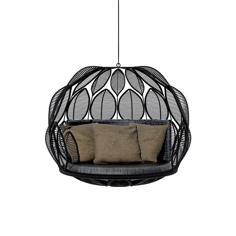 Hanging Basket Garden Balcony Hanging Chair, Home Indoor Swinging Internet celebrity Bird's Nest Double Chair