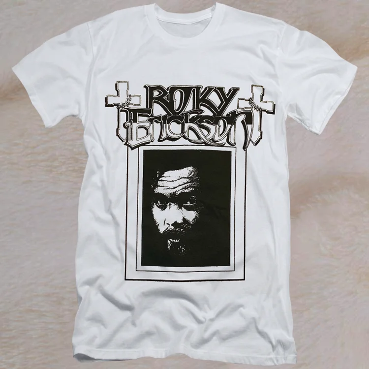 Roky Erickson Openers 1988 Retro Style White T-Shirt