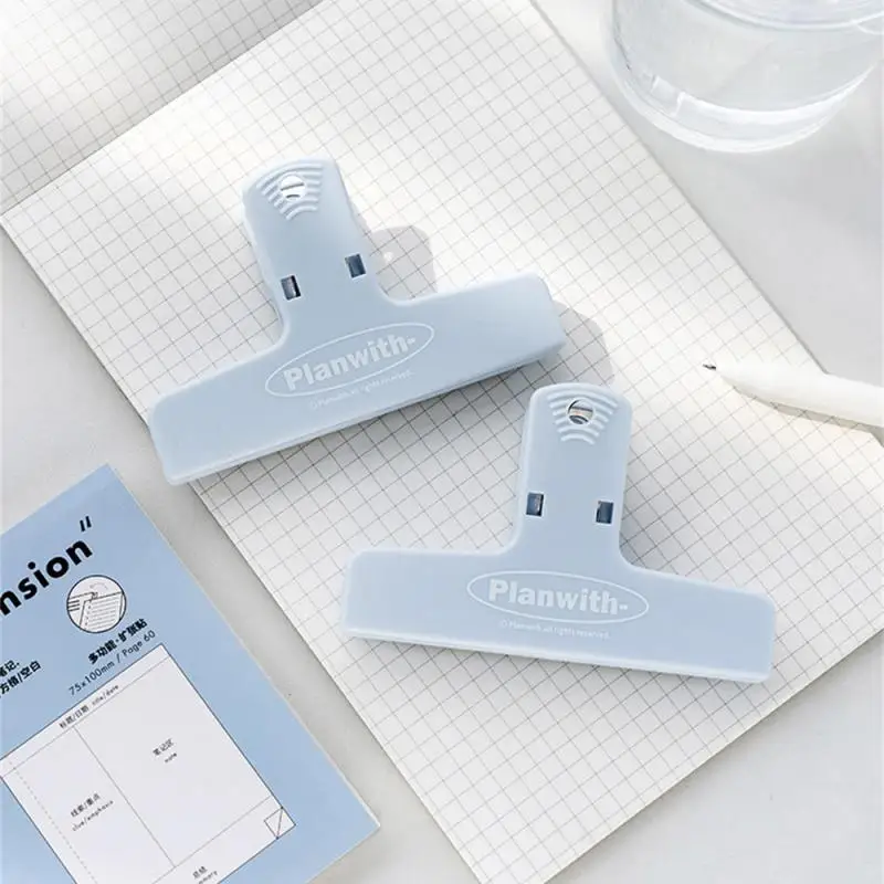 Simple Multifunctional Magnetic Clip Student Journal Stationery Office Book Securing Clip Receipt Storage Folder School Supplies