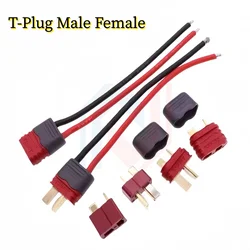 1PCS Deans T-Plug Male Female Connector Silicone Wire With 10CM 16AWG Suitable For Rc Lipo Battery Model Charger Interface