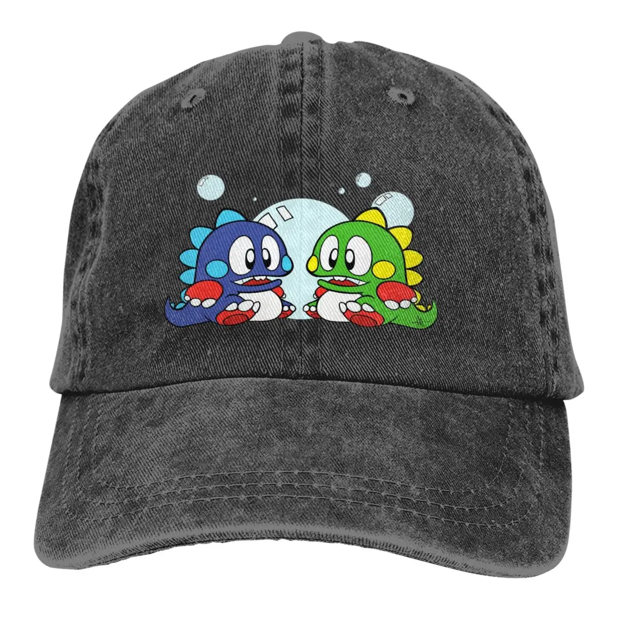 

Washed Men's Baseball Cap Bubbling Trucker Snapback Caps Dad Hat Bubble Bobble Golf Hats