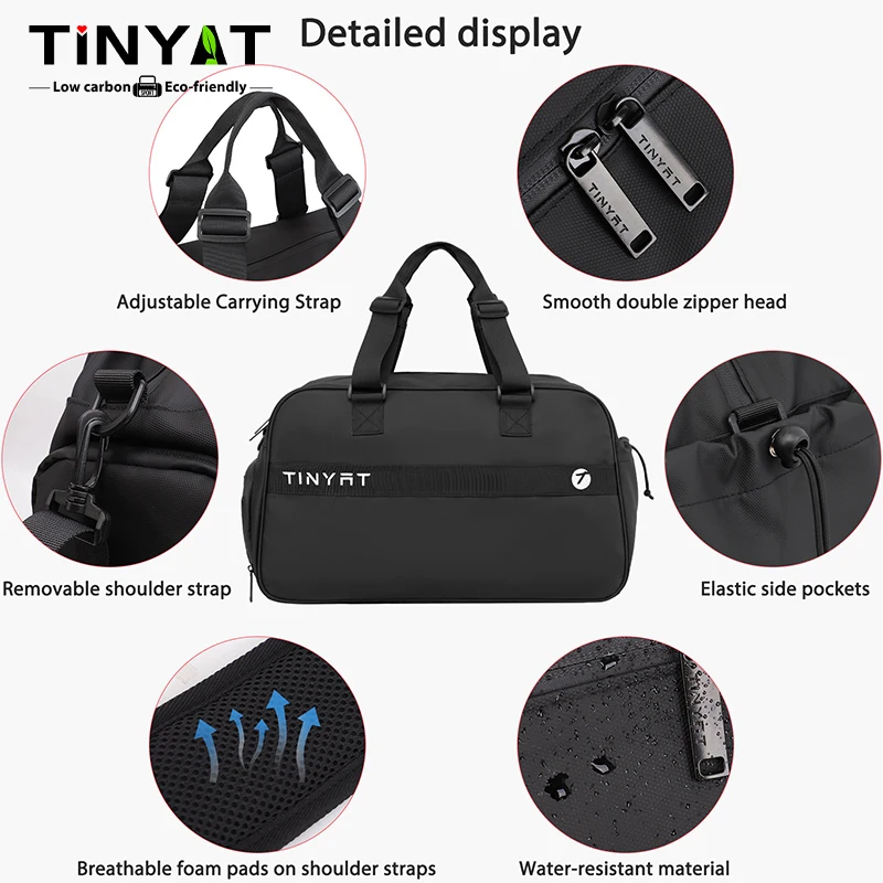 Tinyat Waterproof Gym Bag Fitness Sport Bag for Men Women Outdoor Ultralight Yoga Sports Travel Backpack Large Portable Swimming