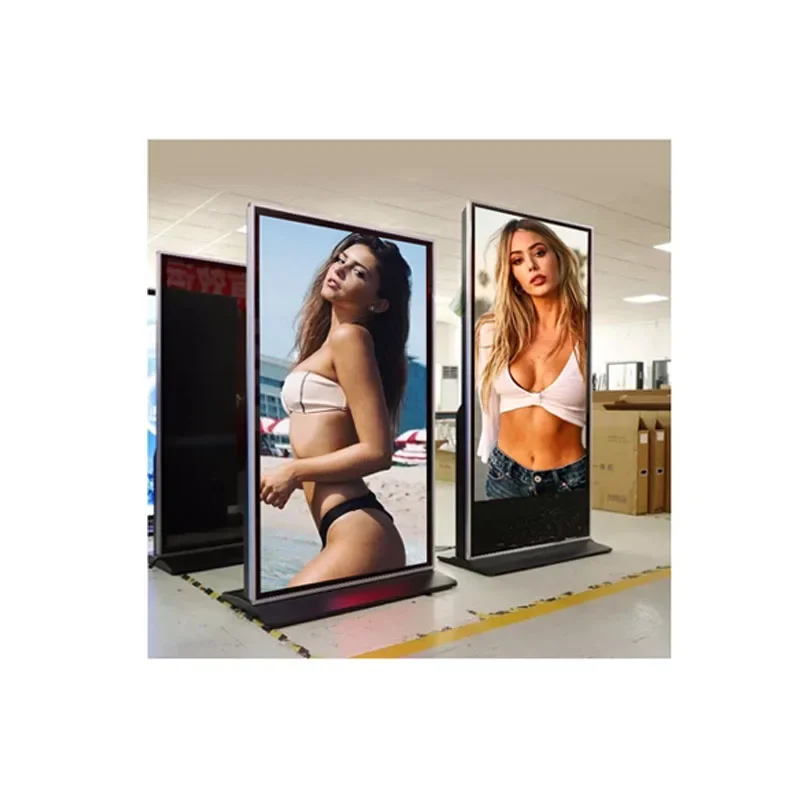 70/75/80/86 inch Full Screen Digital Signage and display  Floor Standing Advertising Display Standing  player kiosk touch screen