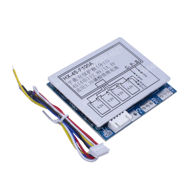 10 pièces - Carte de protection de batterie au lithium LiFePO4 4S 100A 12.8V 14.8V avec fonction d'équilibrage - Égaliseur professionnel LiFePO4