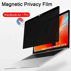 Filtre de confidentialité magnétique pour Macbook Air 15, 13, Dallas, M2, 2022, 2023, Pro, 14, 16, 12, protecteur d'écran, anti-espion, anti-peep, absorbe ouissement, film 256