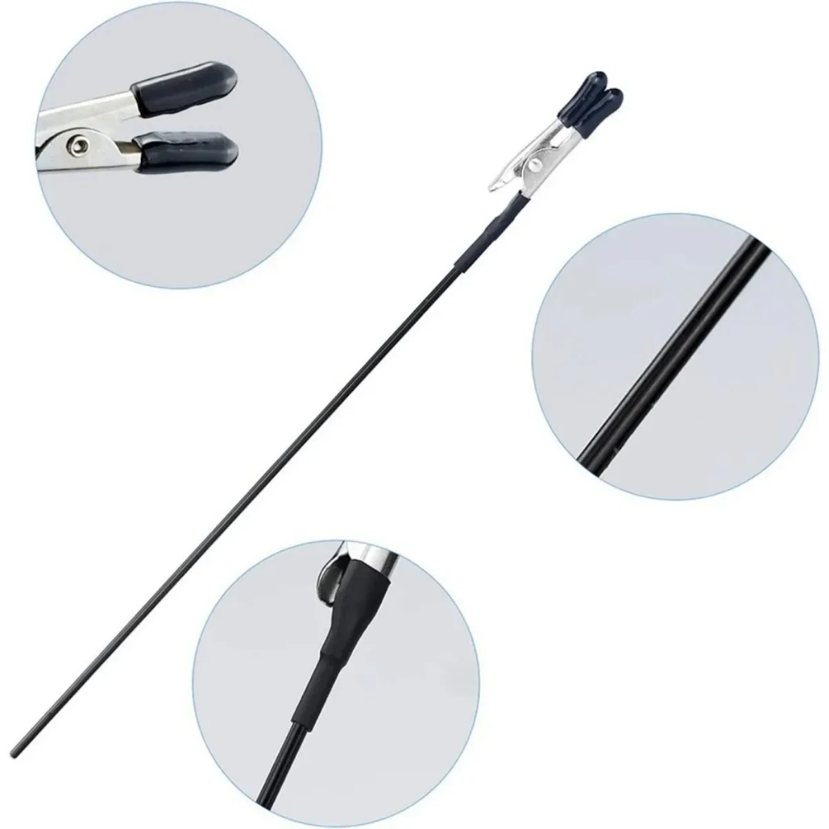 Model Spray Painting Stand Base with 10pcs Metal Flexible Clips Gundam Model Alligator Clip Stick for Gunpla Model Making Kit