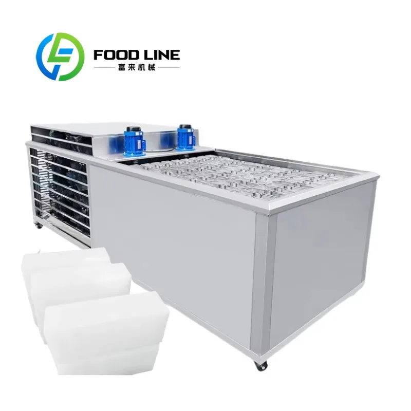 

Customized 1ton Per Day Industrial Ice Block Maker Multifunctional Huge Cube Machine Commercial Africa Market