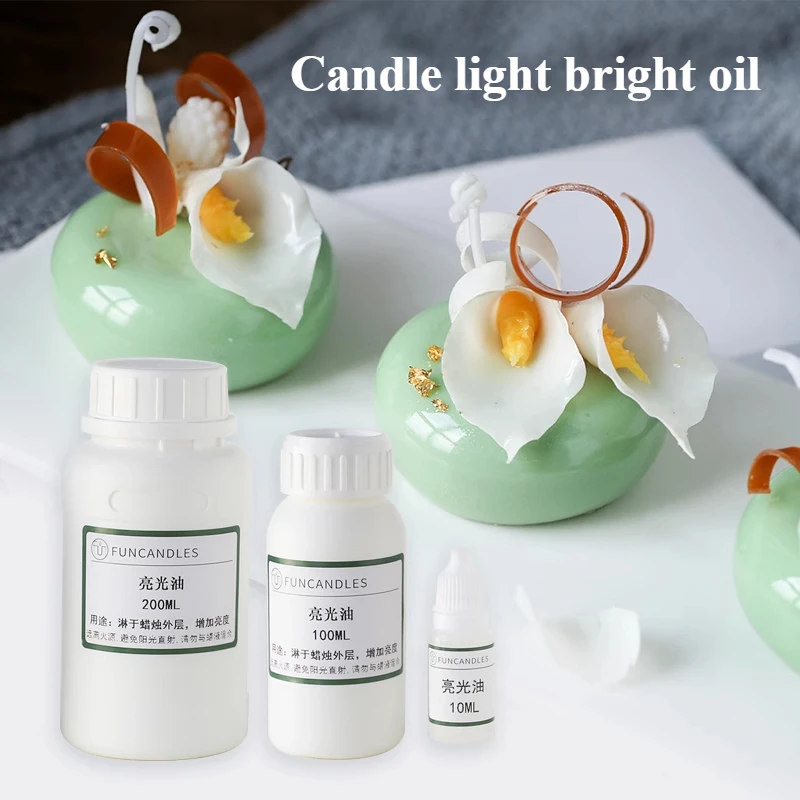 10ml/100ml/200ml/ Bottle Candle Brighten Agent DIY Creative Modeling Aromatherapy Candle/wax Sheet Surface Bright Light Oil