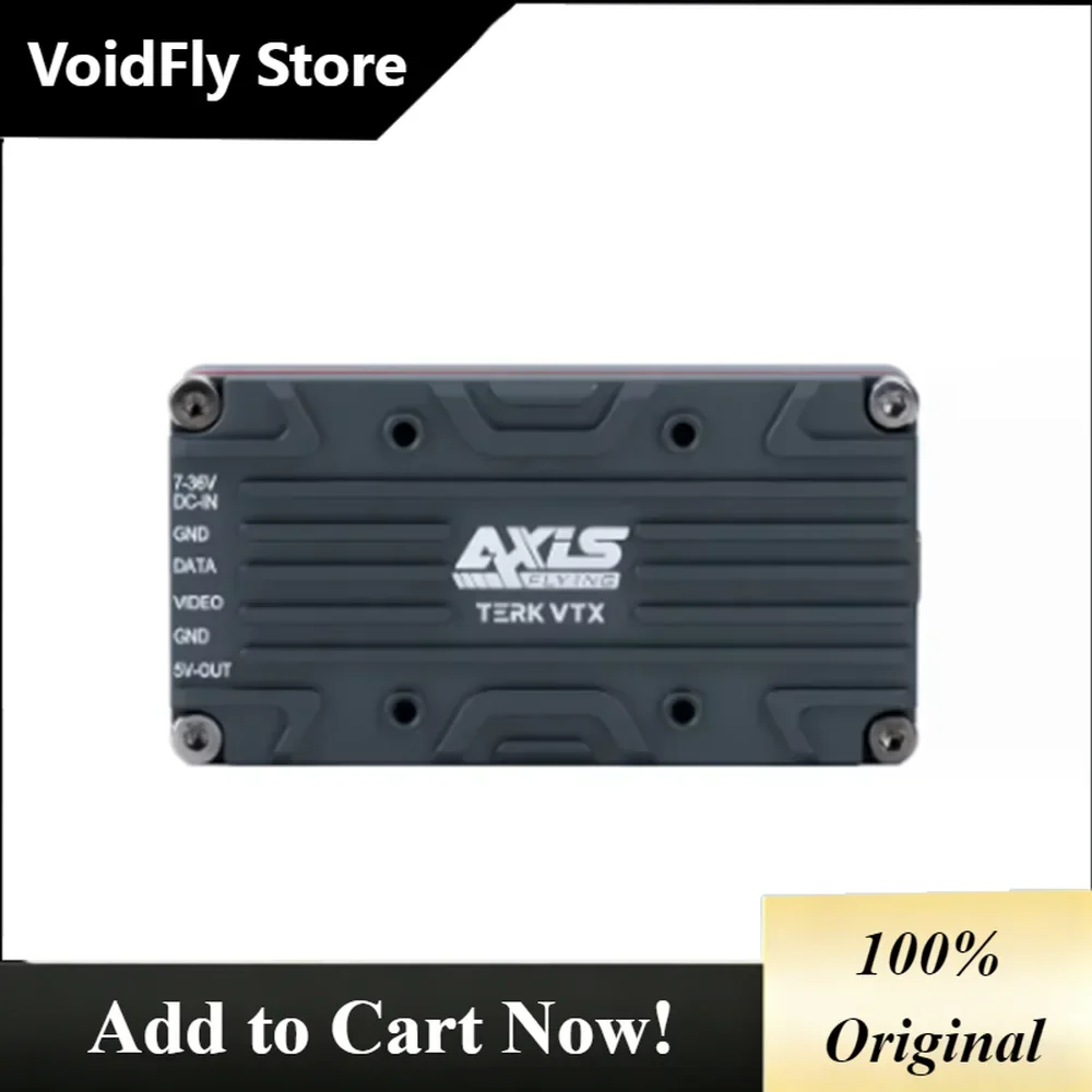 VoidFly Axisflying TERK 5.8G 5W Analog VTX Power Heat Sink OSD Video Transmitter for FPV Freestyle RC Long Range Drone