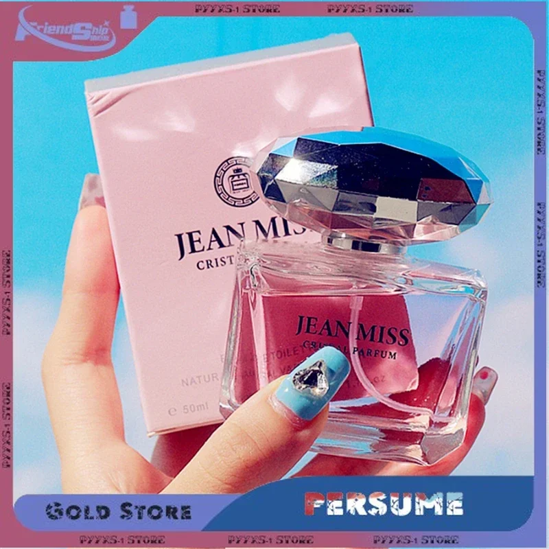 50ml Women Perfume Crystal Series Lasting Fragrance Floral Scent Body Spray Feminino PerfumesOil Unisex Attraction for Men And