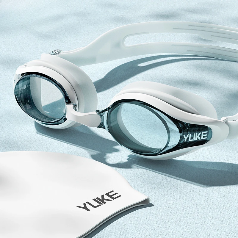 Swim Goggles with Clear Anti-Fog Silicone Lenses Waterproof UV Protection Adult Training Swimming Gear