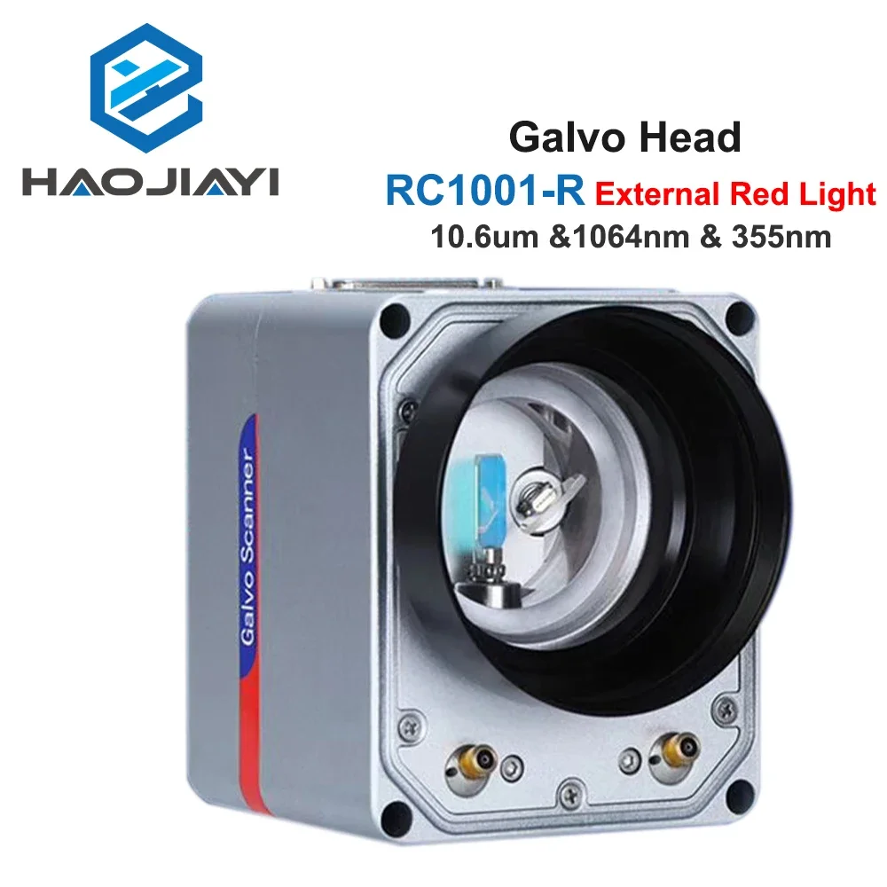 

HAOJIAYI RC1001 RC1001-R Fiber Laser Scanning Galvo Head Set 10.6um &1064nm & 355nm 10mm Galvanometer Scanner with Power Supply