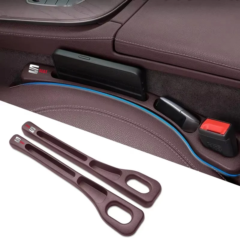 Caja de almacenamiento para hendiduras de asiento de coche, bolsa para Seat Leon FR Altea Ibiza Toledo Cordoba Alhambra Arona Ateca Exeo, 2 uds.