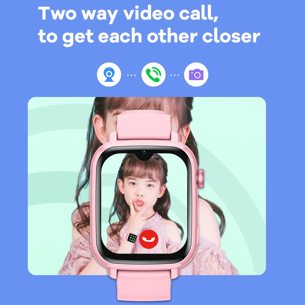 Inteligentny zegarek 4G dla dzieci GPS WIFI Połączenie wideo Kamera SOS Monitor Tracker Lokalizacja Zegarek telefoniczny Pobierz aplikację