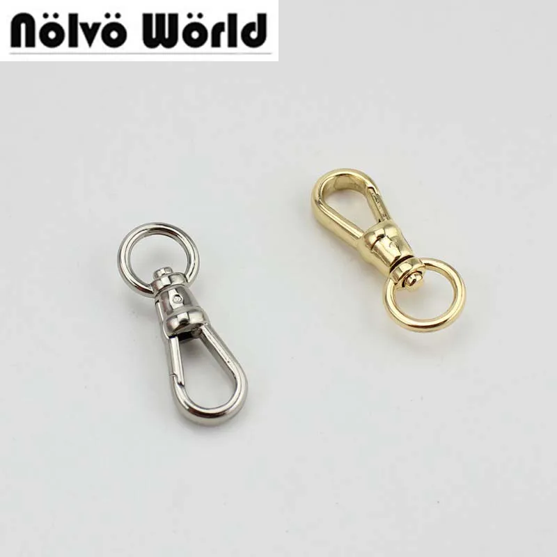 

50pcs 4 Colors 10mm(3/8" inside) 40mm long trigger snap hook swivel clasp lobster claws hardware,chinese metal factory