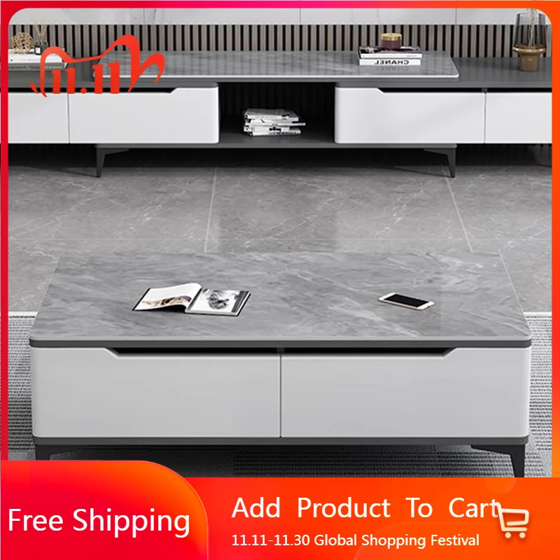 

Designer Small Side Table Industrial Japanese Organizer Photo Album Clear Coffee Table Simple Mesas Bajas Postmodern Furniture