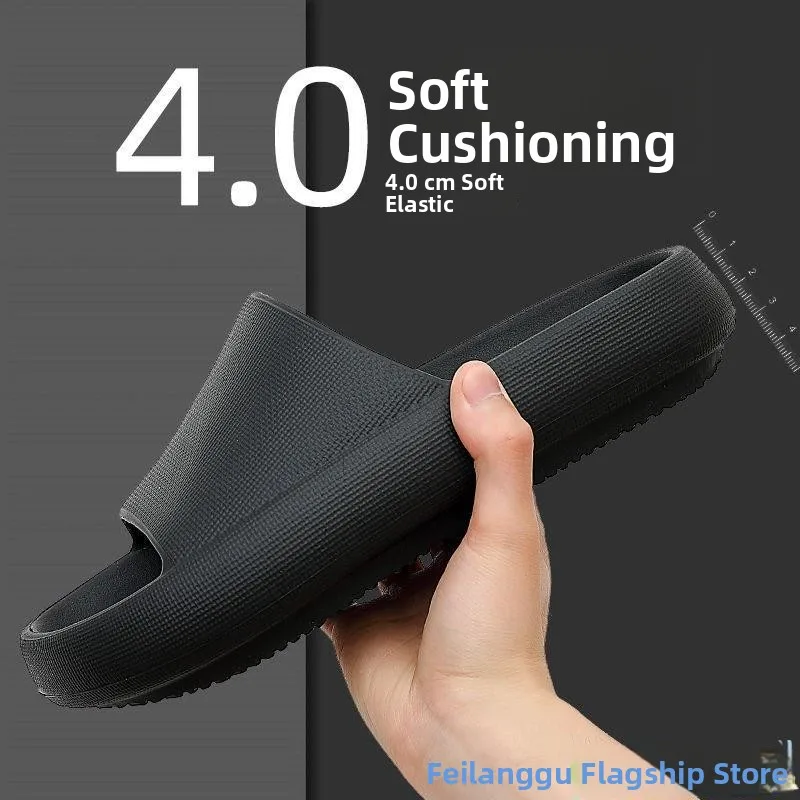 

Men's Summer Outdoor Slippers Thick Bottom Indoor Home Anti-slip Large Size Clog Shoes Casual Style EVA Material All Seasons