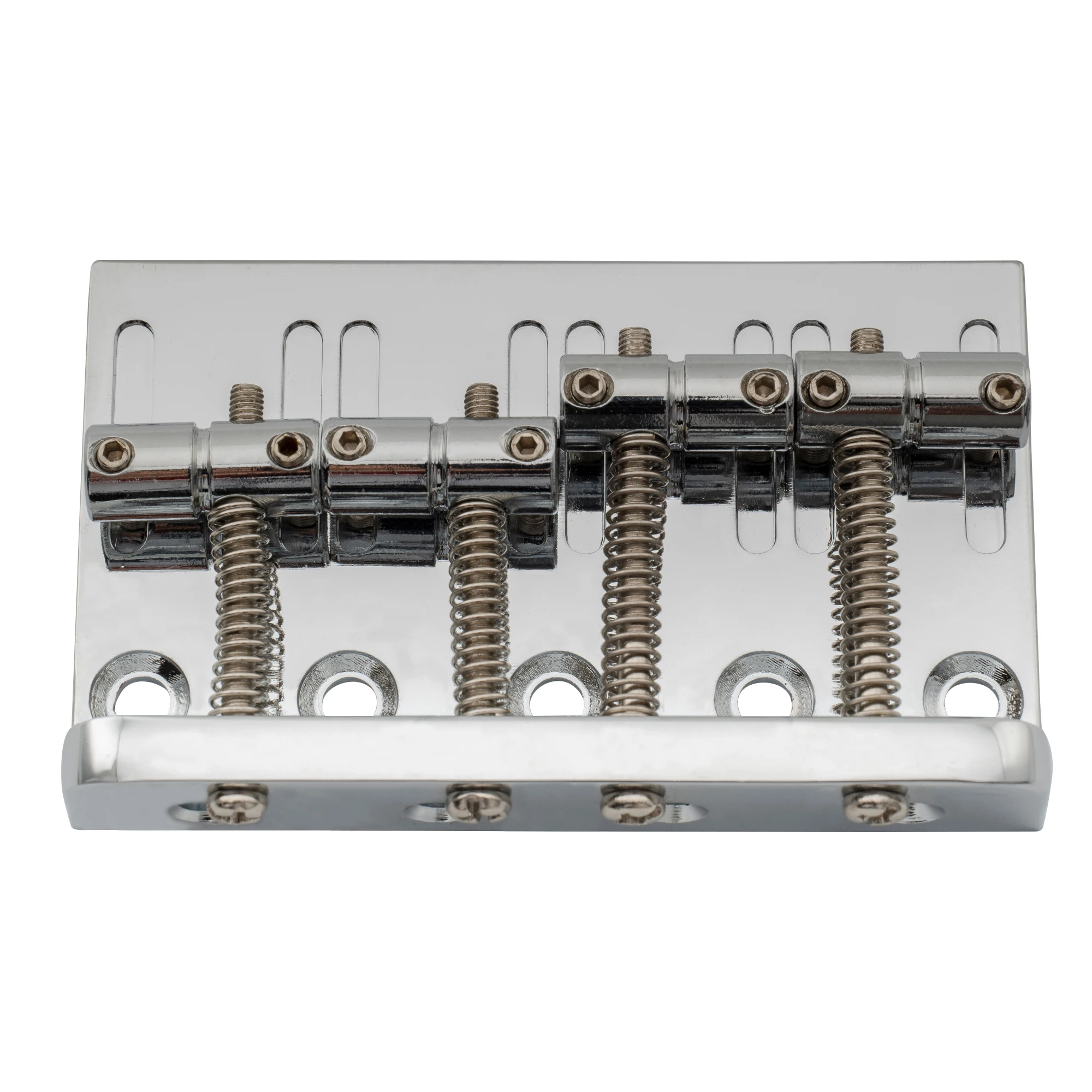 Musiclily Basic Puente de bajo rígido fijo de carga superior de 57 mm (2-1/4 pulgadas) para bajo de precisión Fender de 4 cuerdas y bajo de jazz