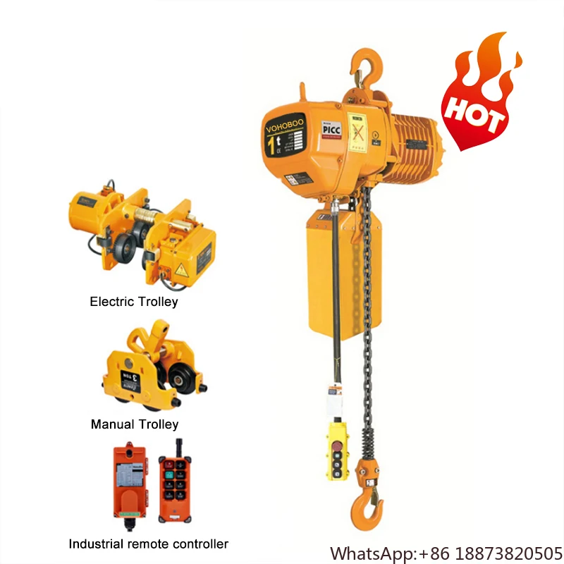 

Промышленный завод 0,5T 1T 2T 3T 5T 7,5T 10T 15T 25T 30T 50T Тип тележки Тип крючка Электрический цепной подъемник по хорошей цене